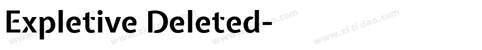 Expletive Deleted字体转换